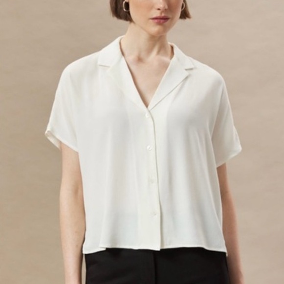 *NWT* Frank & Oak / ‘The Camp’ Collar Button Front Blouse / White / Large - Picture 10 of 12